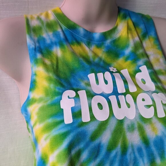 Wildflower Hand-dyed Crop Tank (Hand-dyed) - Picture 3 of 4
